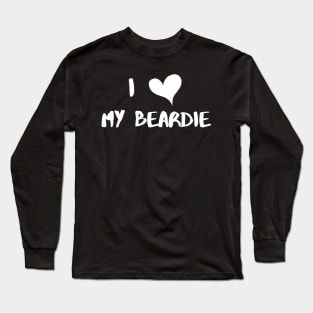 I Love My Beardie Long Sleeve T-Shirt